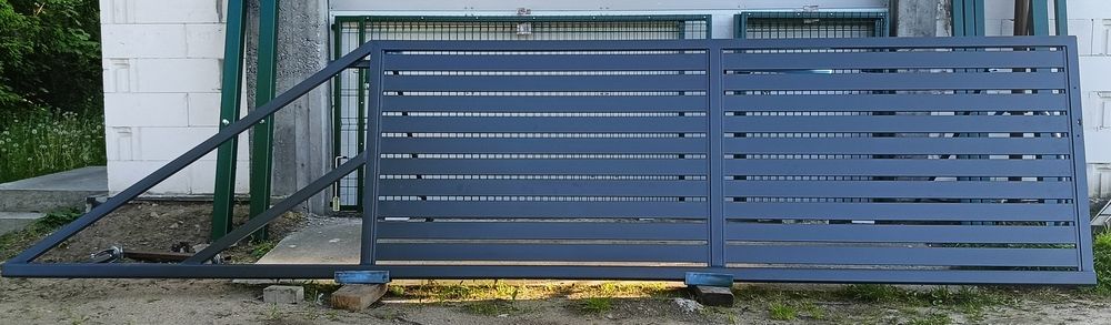 Brama przesuwna panelowa PRODUCENT 140x400cm - 4100zł komplet!