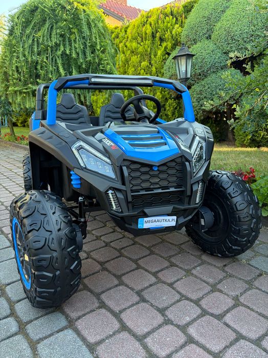 Dwuosobowe Auto na akumulator JEEP Buggy A032 dwuosobowy 24v 14Ah 4x200Wat Pilot Samochód elektryczny dla 2 dzieci MEGA DUŻY NOWY
