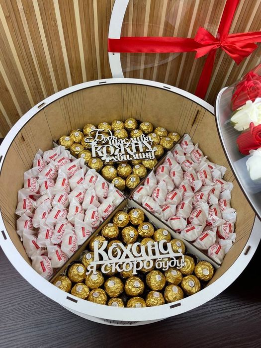 Подарунок коханій дівчині – солодкий бокс, сюрприз