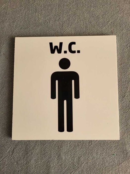 Placa WC em Acrílico