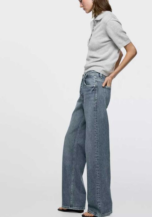 Джинсы Massimo Dutti wide leg