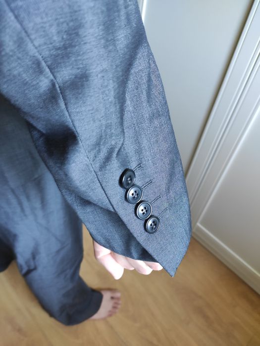 Garnitur męski szary