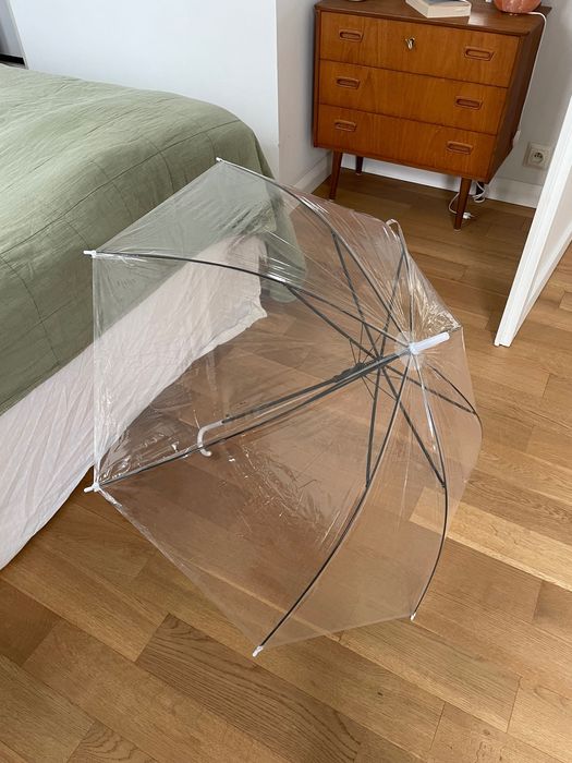 Przezroczyste parasolki japońskie ślub nowe