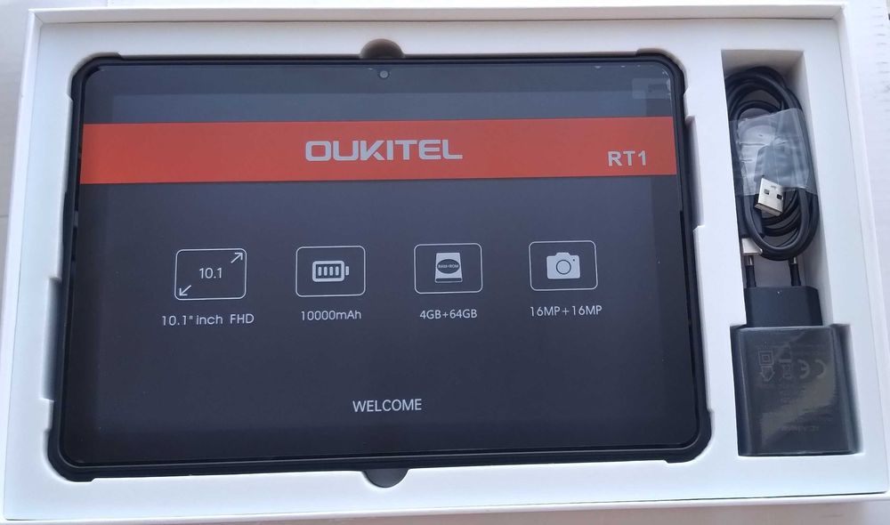 Захищений планшет Oukitel RT1 / 10.1" (1920x1200) IPS Touch /4 GB DDR4 / 64 GB eMMC