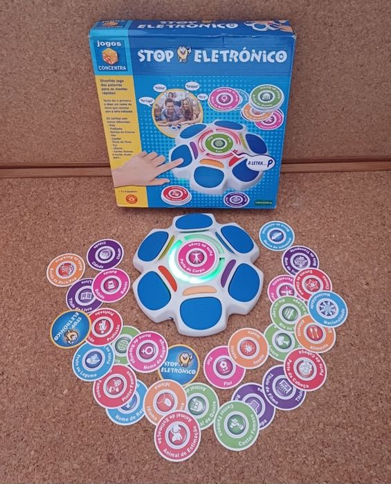 Stop jogo eletrónico. Concentra