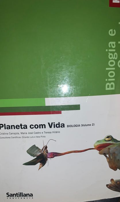 Planeta com vida biologia e geologia