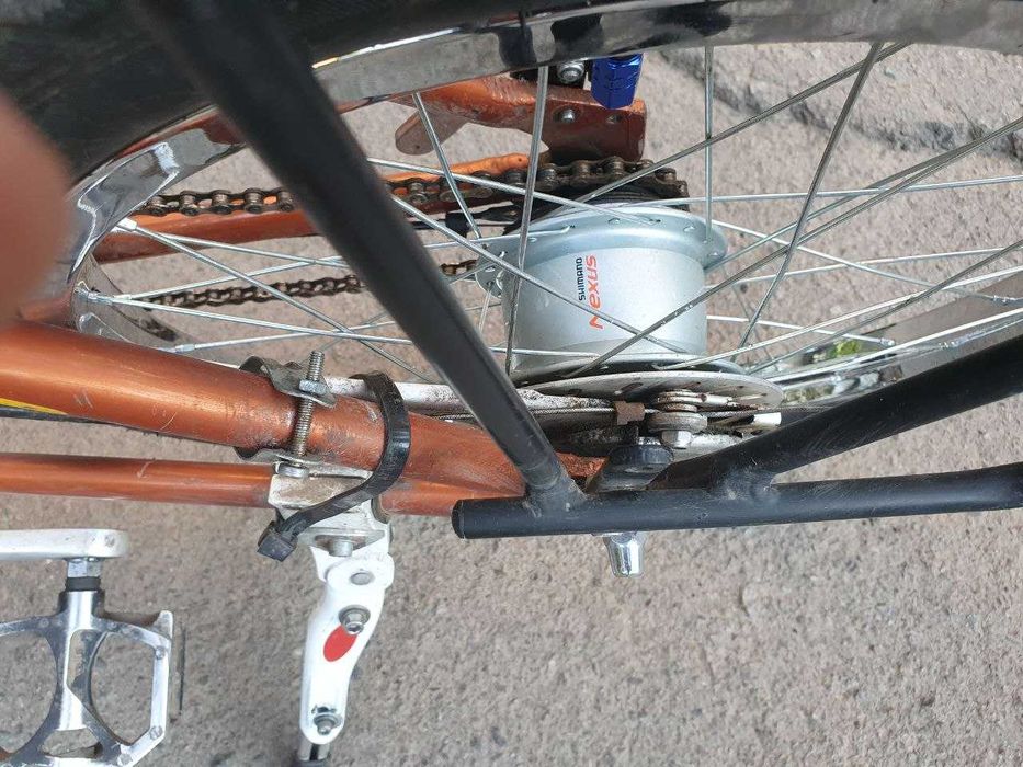 велосипед складной на 20х колесах и планетарке 8ск шимано