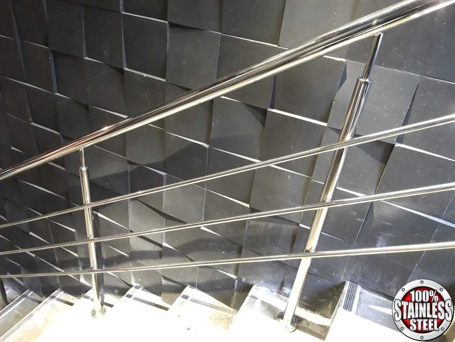 Перила из нержавейки, Поручни для пандуса, ограждения на лестницу.