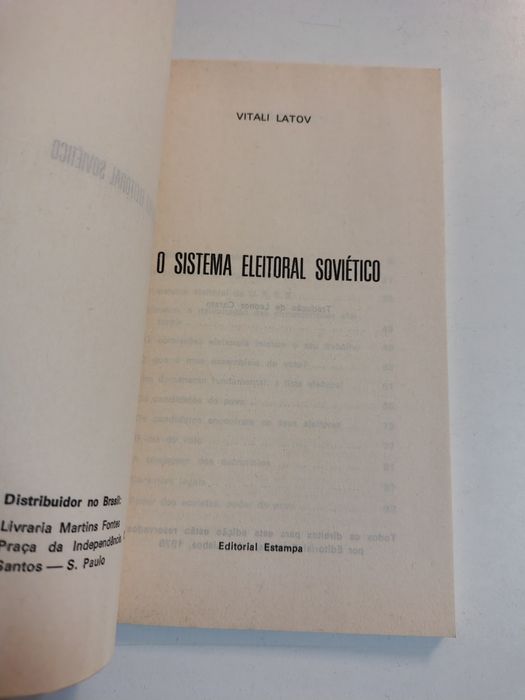 O Sistema Eleitoral Soviético, de Vitali Latov