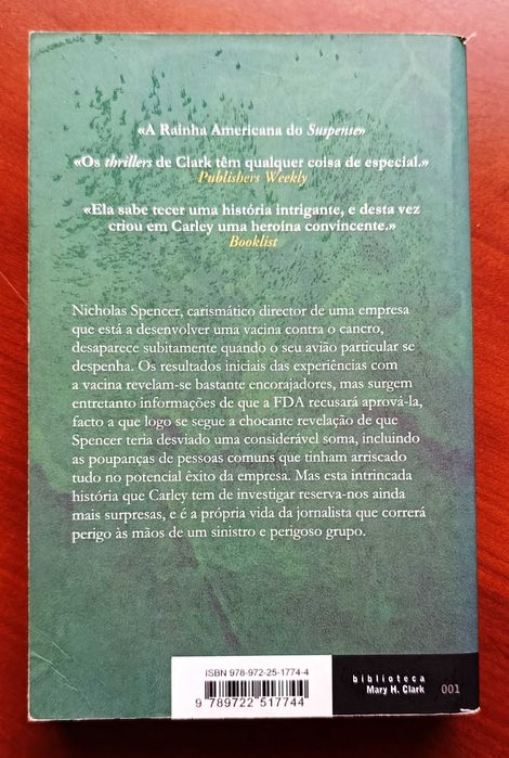 A Segunda Vez - Mary Higgins Clark - portes incluídos
