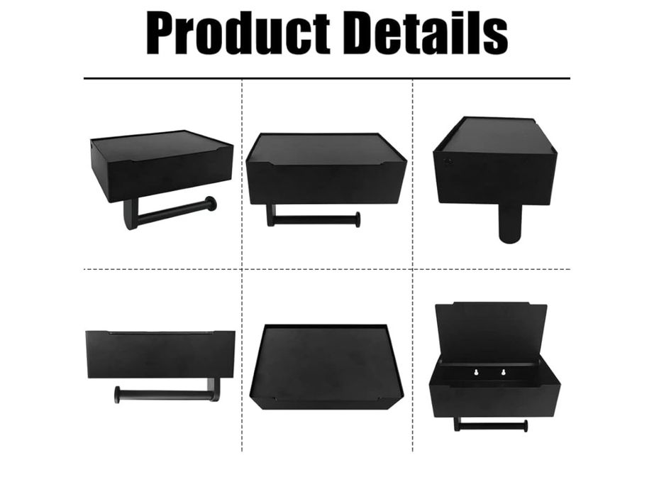 тримач для туалетного паперу з полицею.