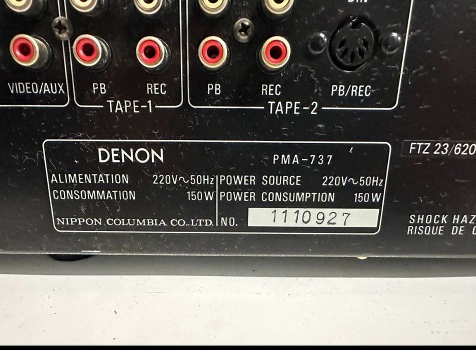 Wzmacniacz stereo Denon PMA -737, 2*65 Watt,