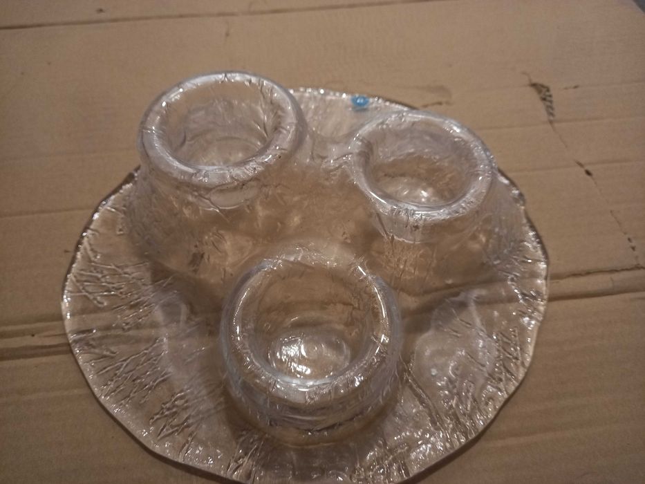 Świecznik szklany Meri Lasi