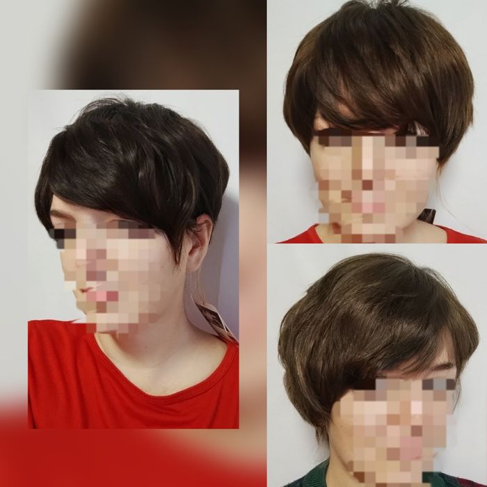 Парик (перука) из натуральных волос.