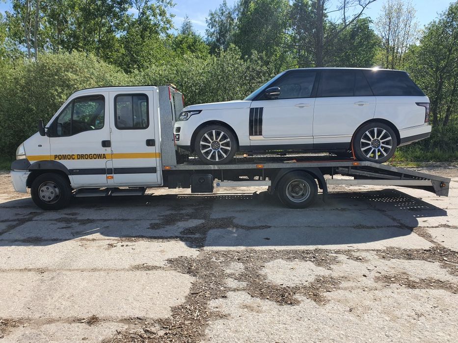 Pomoc drogowa laweta +6 osób transport 6.5tony