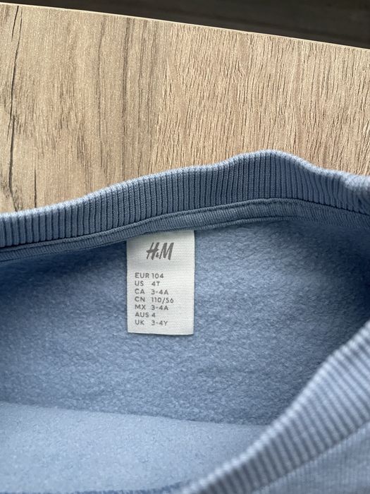 Світшот кофта на флісі 98 104 H&M худі зіпка лонг лонгстів реглан