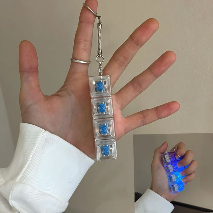 Брелок-клавіатура антистрес | Брелок з кейкапами