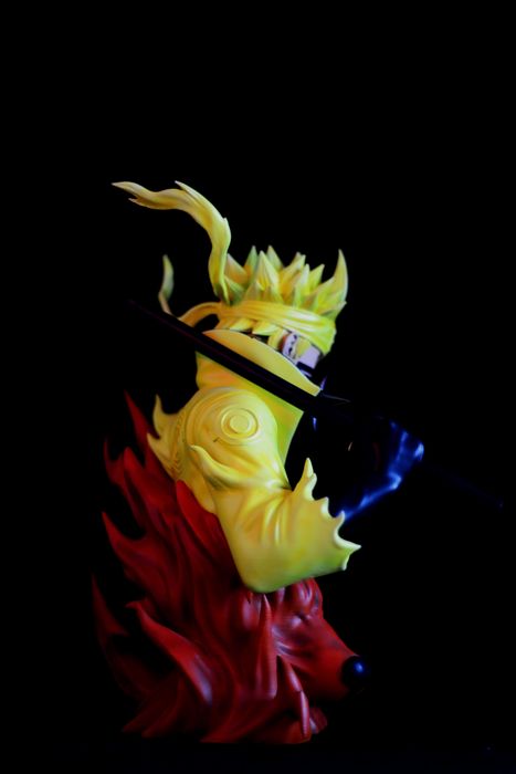 Naruto & Kurama – Busto Impresso em 3D e Pintado à Mão | NexoStudios