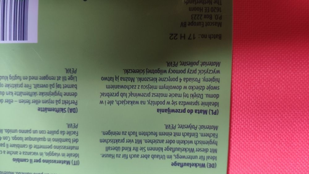 Nowa mata podkład do przewijania dziecka higieniczna