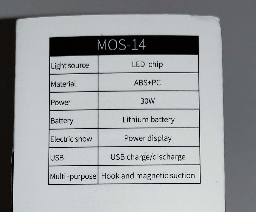 лампа Moslighting MOS-14