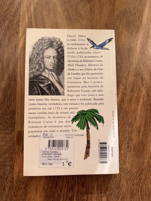 Livro “As Aventuras de Robinson Crusoe” de Daniel Defoe