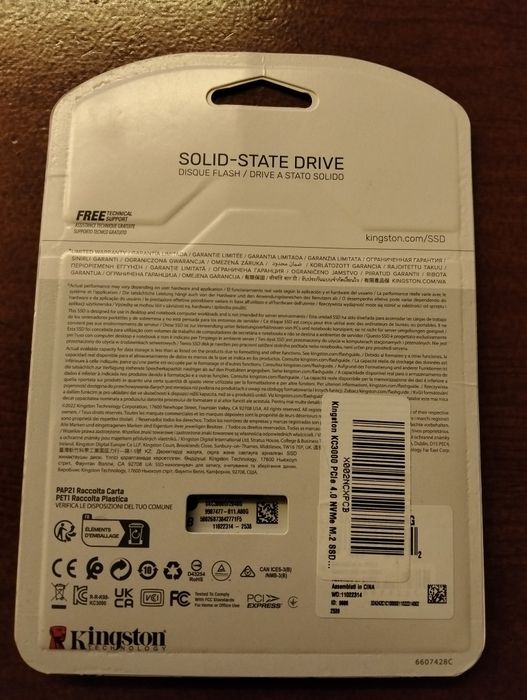 Memória SSD de 2 TB