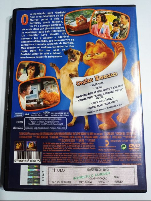 DVD Garfield (Original)64751213388034121