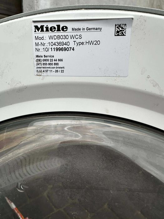 Pralka miele WDB 030 WCS Eco Classik StanBd 7kg