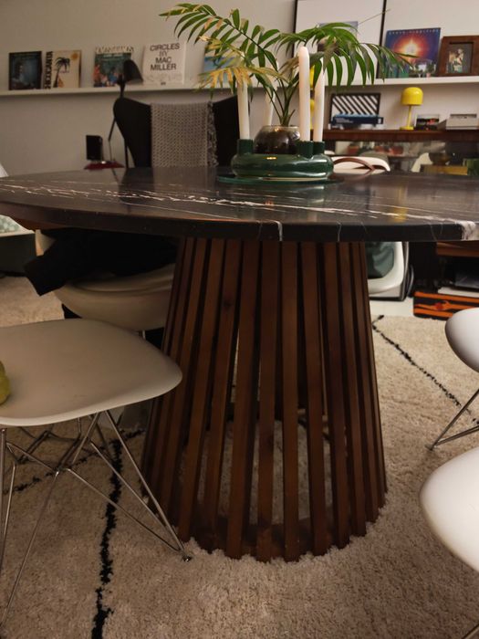 Mesa Pedra Africana Redonda 120cm