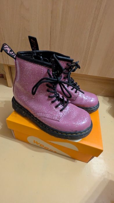 Фіолетові черевики dr.martens розмір 27 (17см)