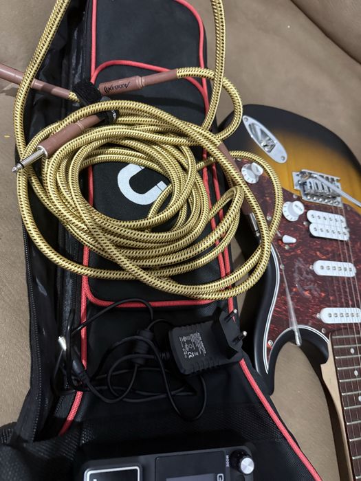 Guitarra e pedaleira