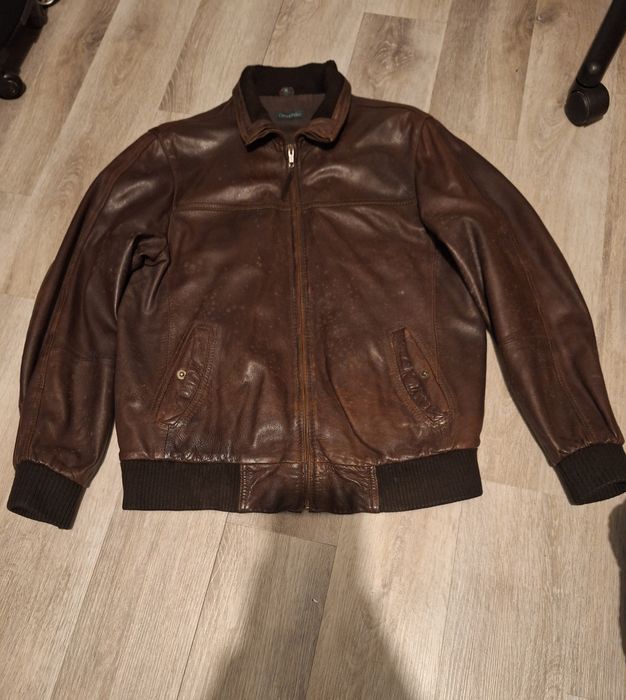 Casaco de cabedal para homem