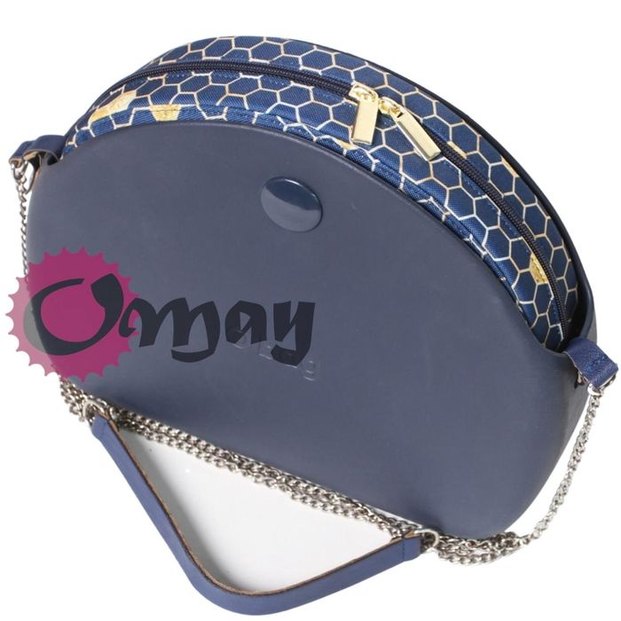Granatowy organizer OBAG MOON LIGHT złote plastry miód 2kieszenie OMAY