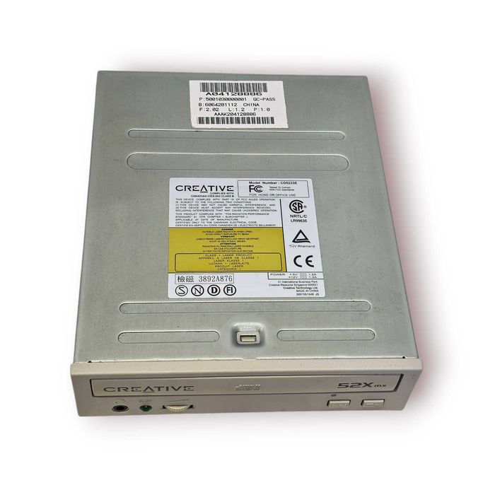 Leitor CD-ROM Interno Creative 52X mx IDE – Modelo CD5233E – Retro PC