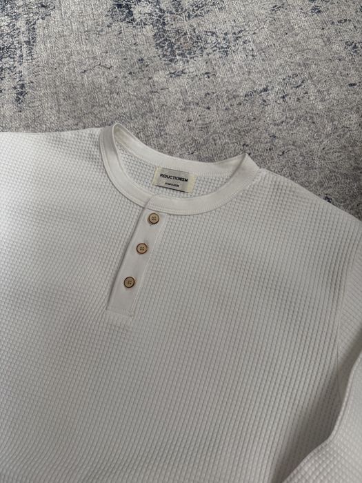 Henley longsleeve archive лонгслів хенлі no faith studios archive архів архівний old money polo ralph lauren вафельний лонг хенли на гудзиках