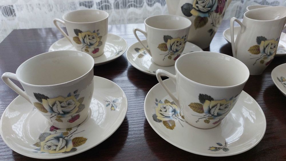Zestaw kawowy Tułowice Porcelit PRL