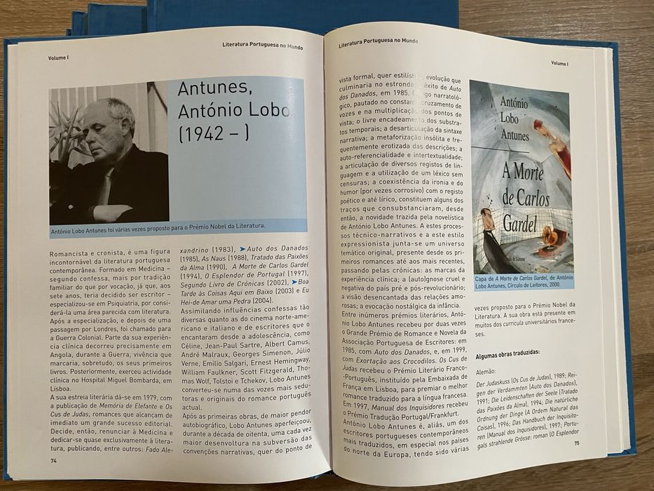 Literatura portuguesa no mundo, dicionário ilustrado, vários volumes