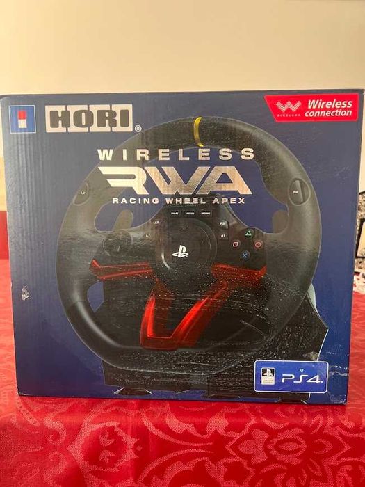 Volante + Pedais HORI Racing Wheel Apex (Wireless - PS4 - Preto)