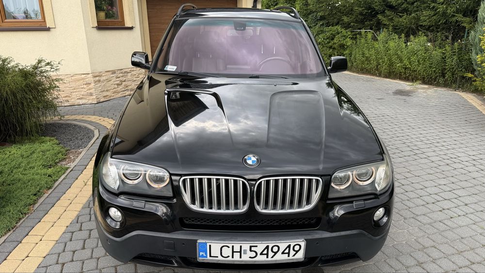 BMW X3 3.0,  M-pakiet, bezwypadkowa, oryg. lakier, szyby, webasto