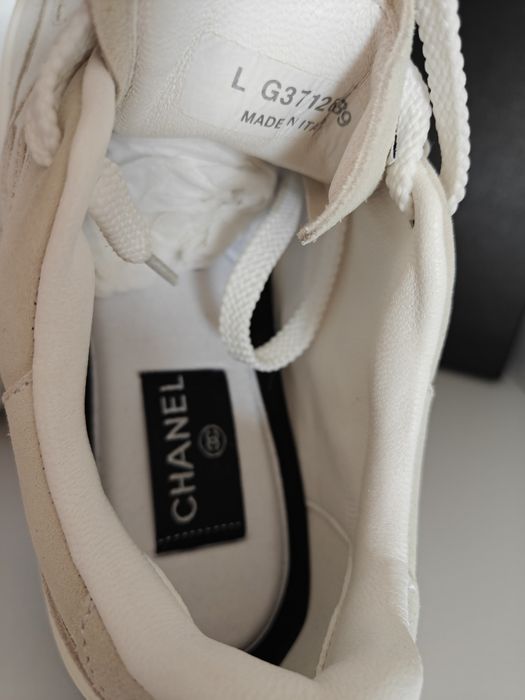 Chanel interlocking CC zamszowe sneakersy r.39 skóra naturalna