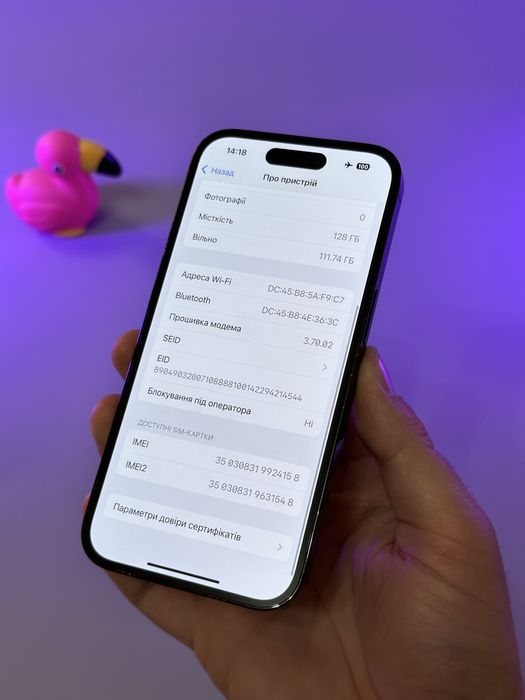 Apple iPhone 14 pro 128gb esim  89%