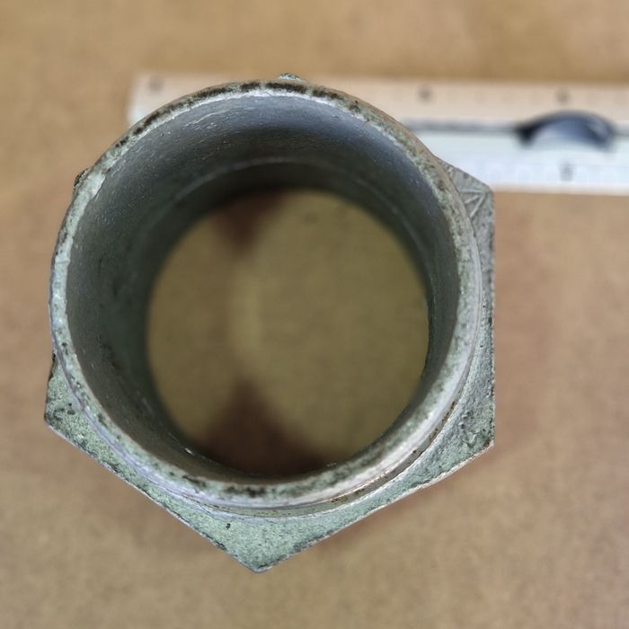 Casquilho Duplo Galvanizado 4" - Novo