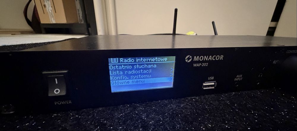 Monacor wap 202 odwarzacz mp3 z tunerem