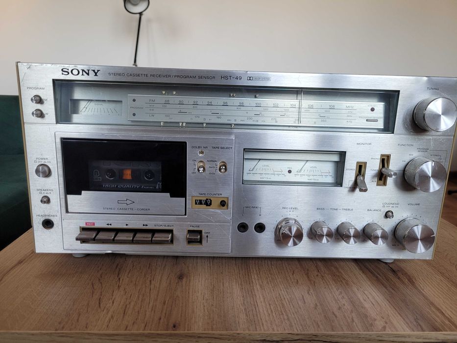 Sony Hst49 wzmacniacz, z radiem i kasetą Aleksandrów Łódzki • OLX.pl