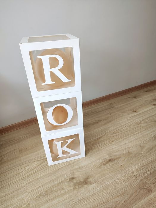 Pudełka rok na roczek białe
