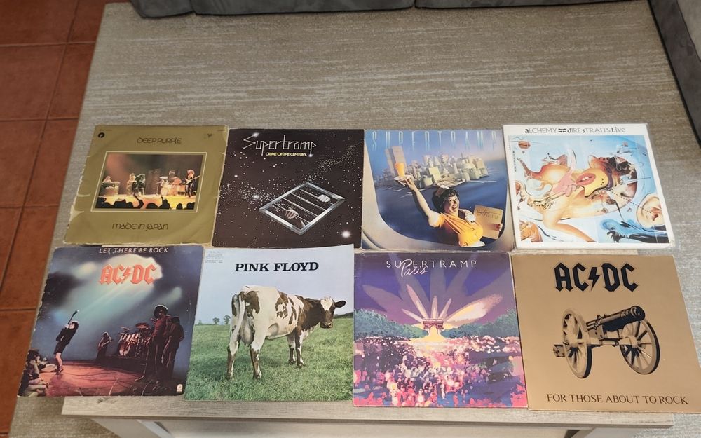 Lote Discos Vinil - Pink Floyd, AC/DC, Supertramp, Deep Purple, Queen