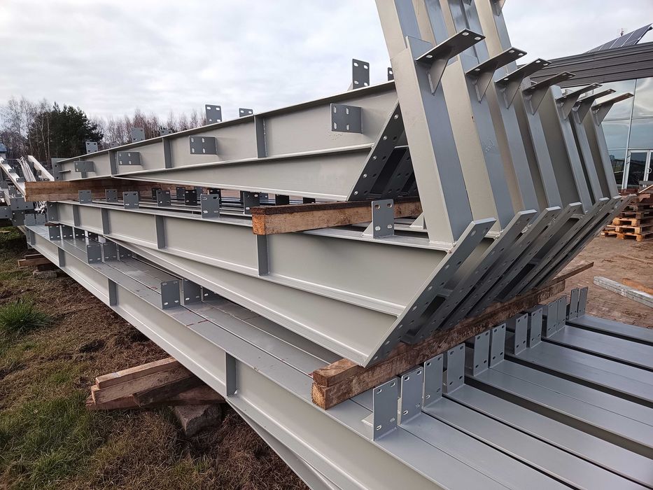 Konstrukcja  hali wiaty stalowa   17 x 30 x 6