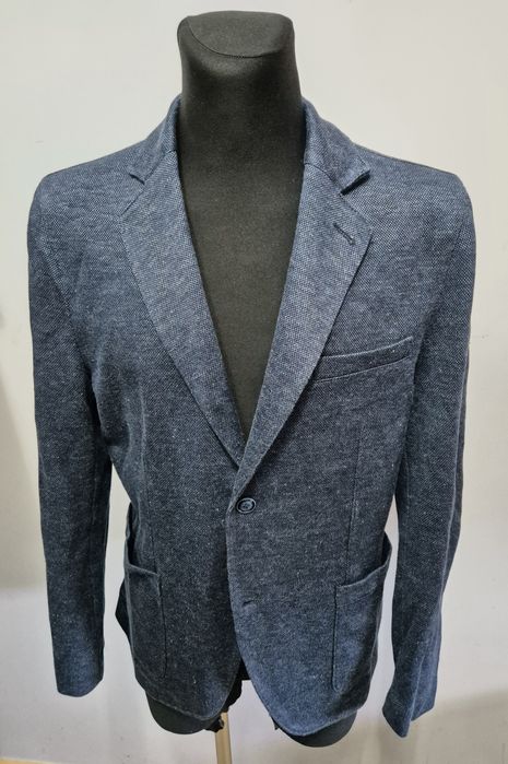 CIRCOLO 1901 roz. 52 L męski blazer Premium made in italy len+bawełna