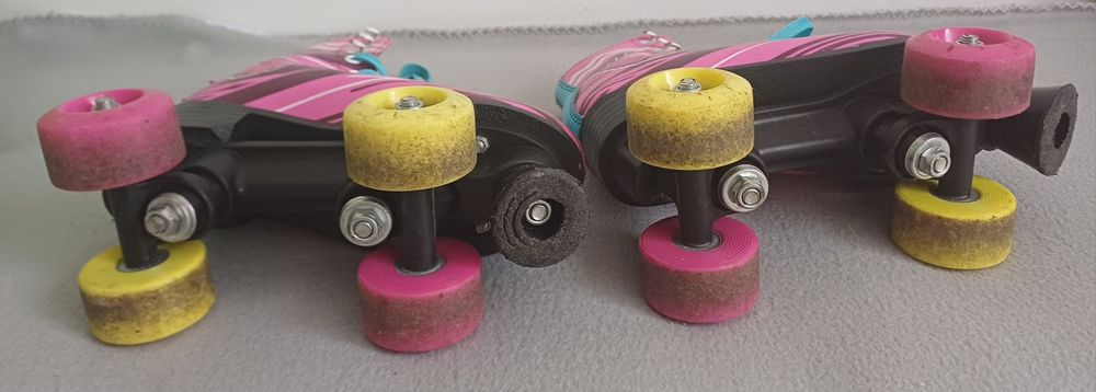 Wrotki JMS z butem na 4 kołach z butem, r. 35