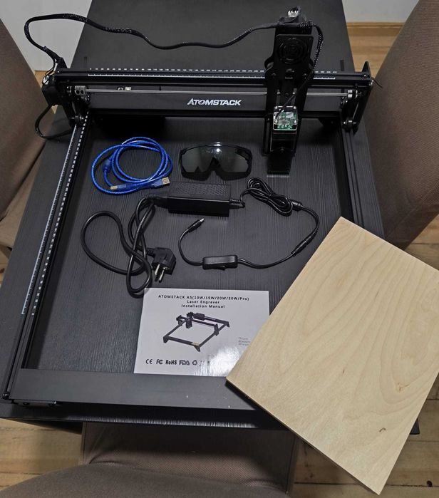 Máquina de Gravação e Corte a Laser ATOMSTACK A5 20W